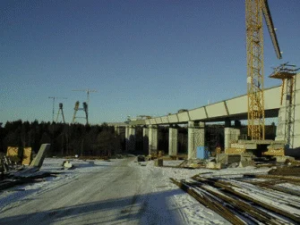Uddevallabron, lågdelen under montering